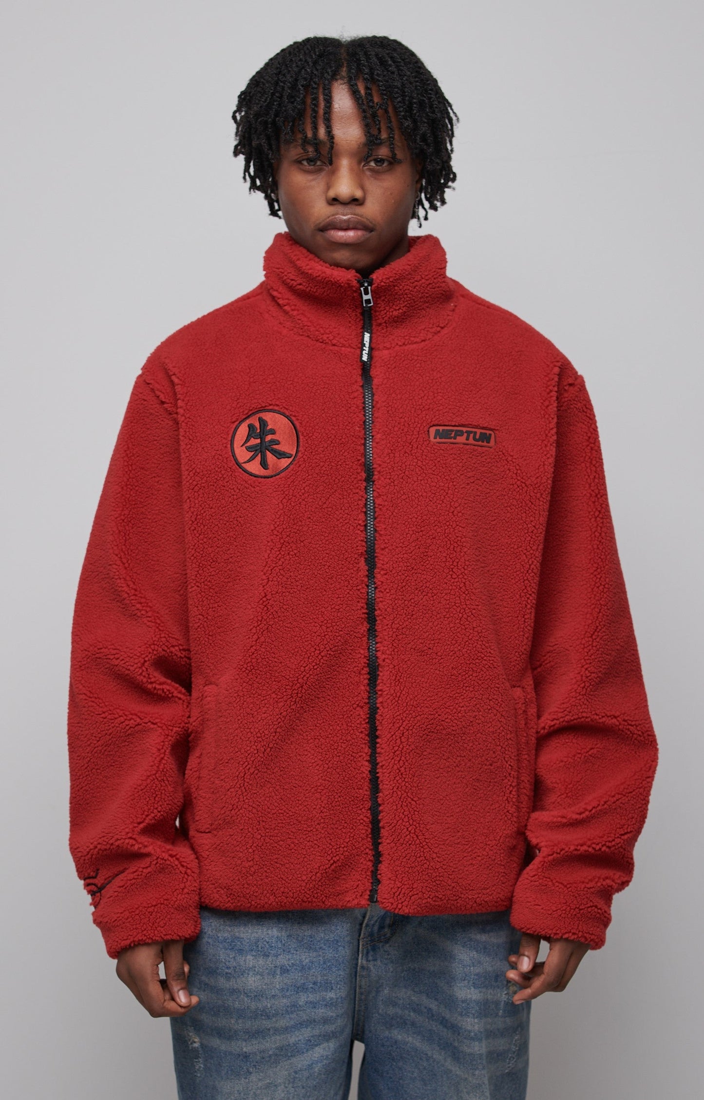 Neptun Itachi Naruto Oversized Fleece Jacket: Premium 360gsm Uchiha Anime Apparel