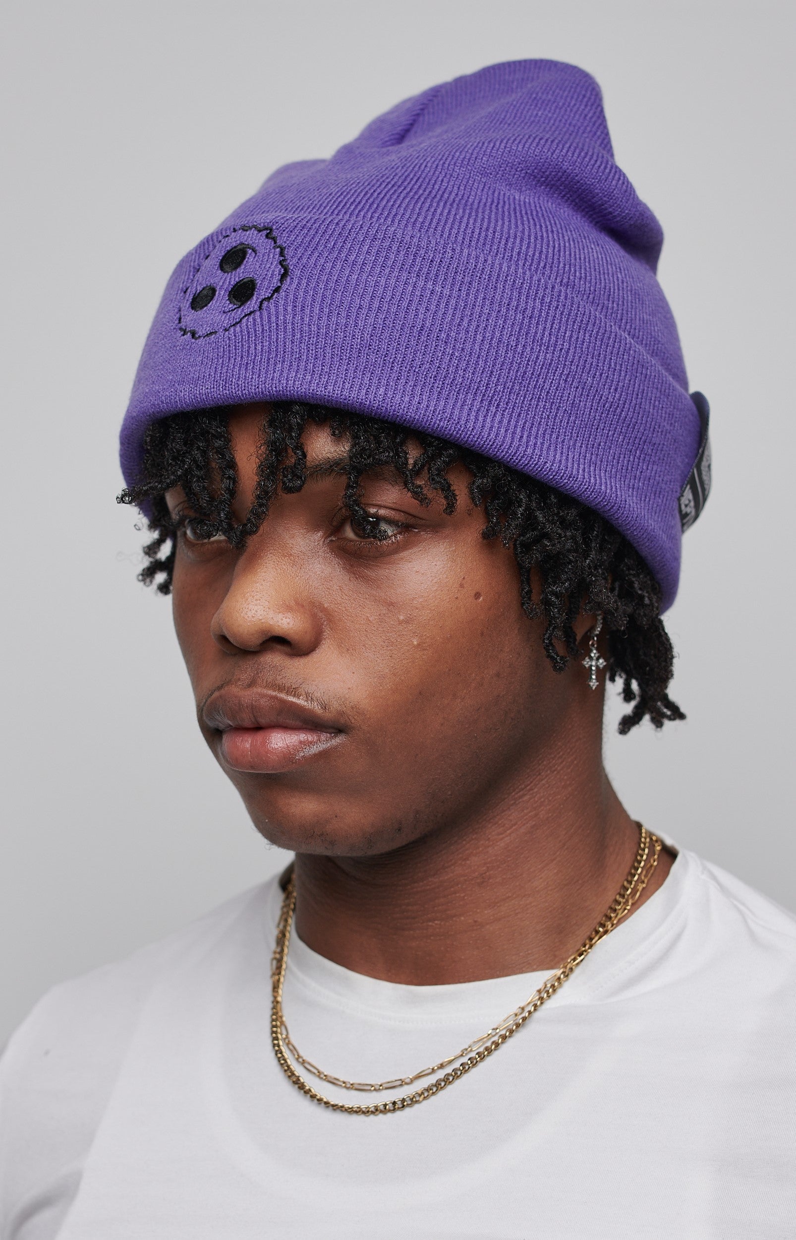 Naruto Sasuke Anime Beanie: Premium Acrylic Knit, Comfortable One Size Headwear