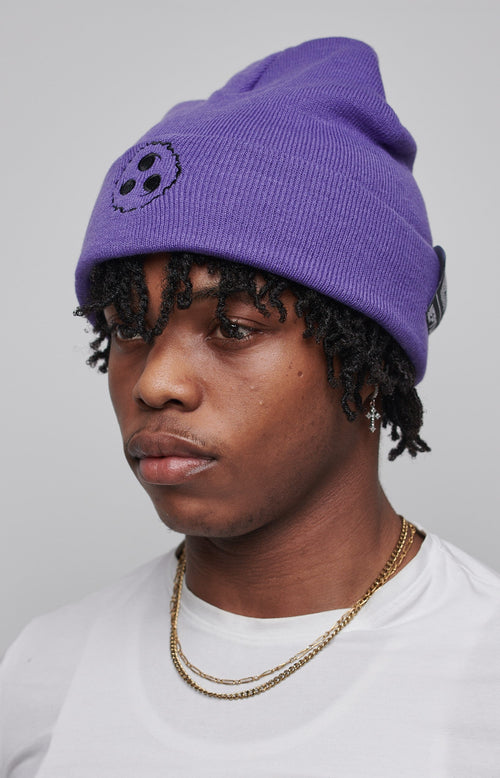 Naruto Sasuke Anime Beanie: Premium Acrylic Knit, Comfortable One Size Headwear