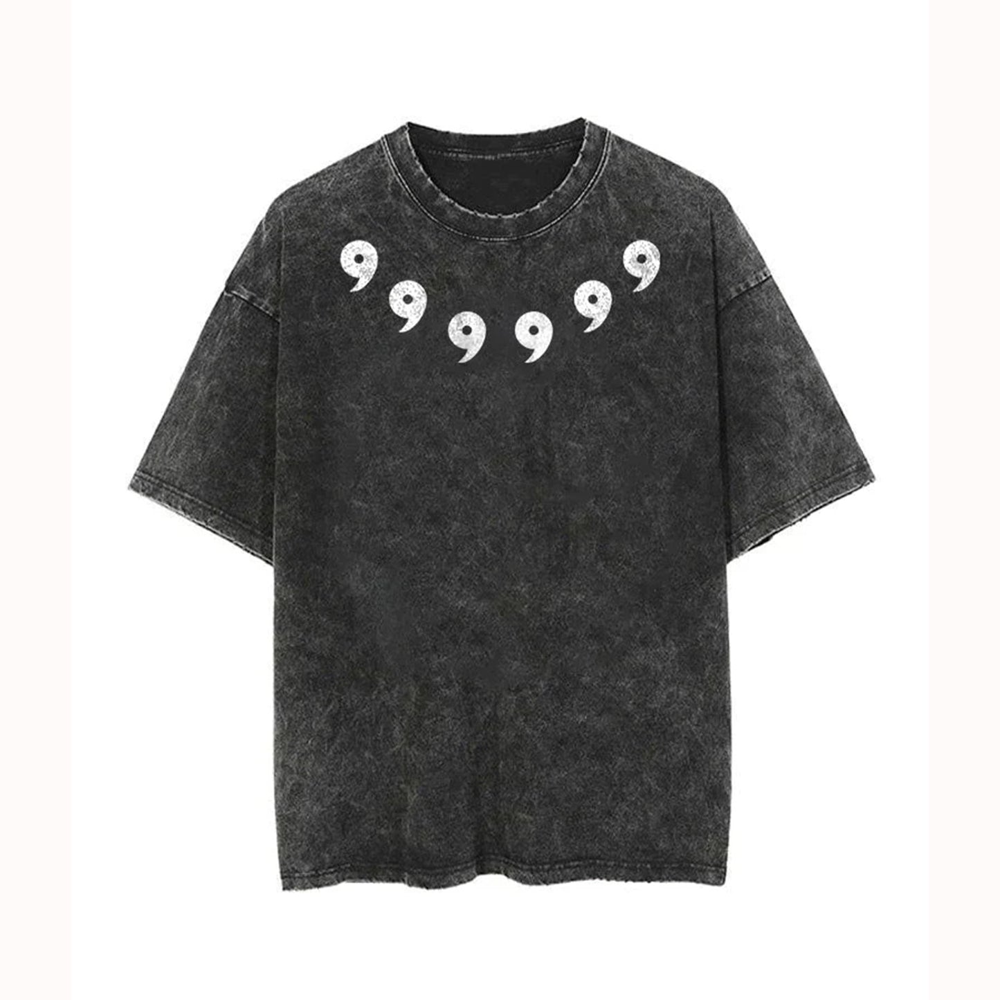 Six Pathes Vintage Washed Oversize Tee: Soft Cotton, Relaxed Streetwear