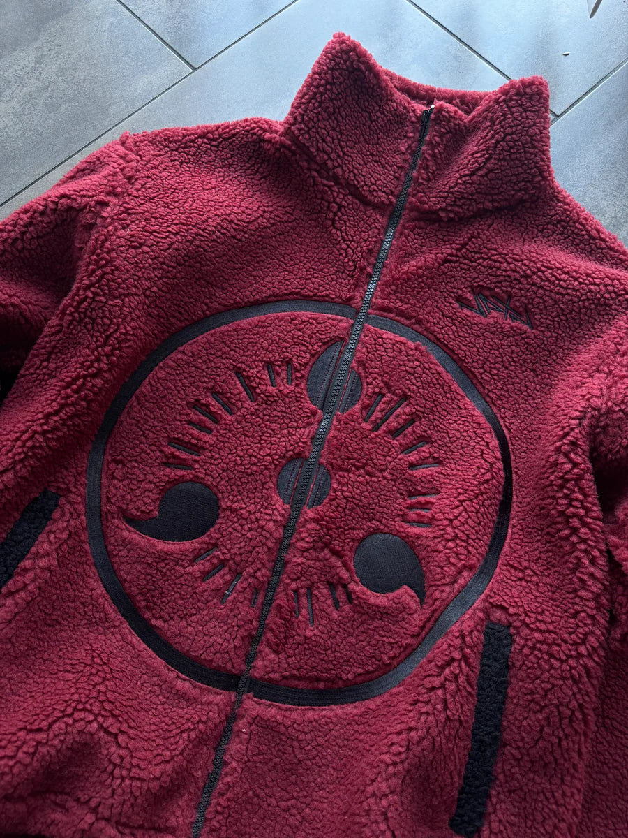 PREORDER: Sharingan Embroidered Fleece Jacket