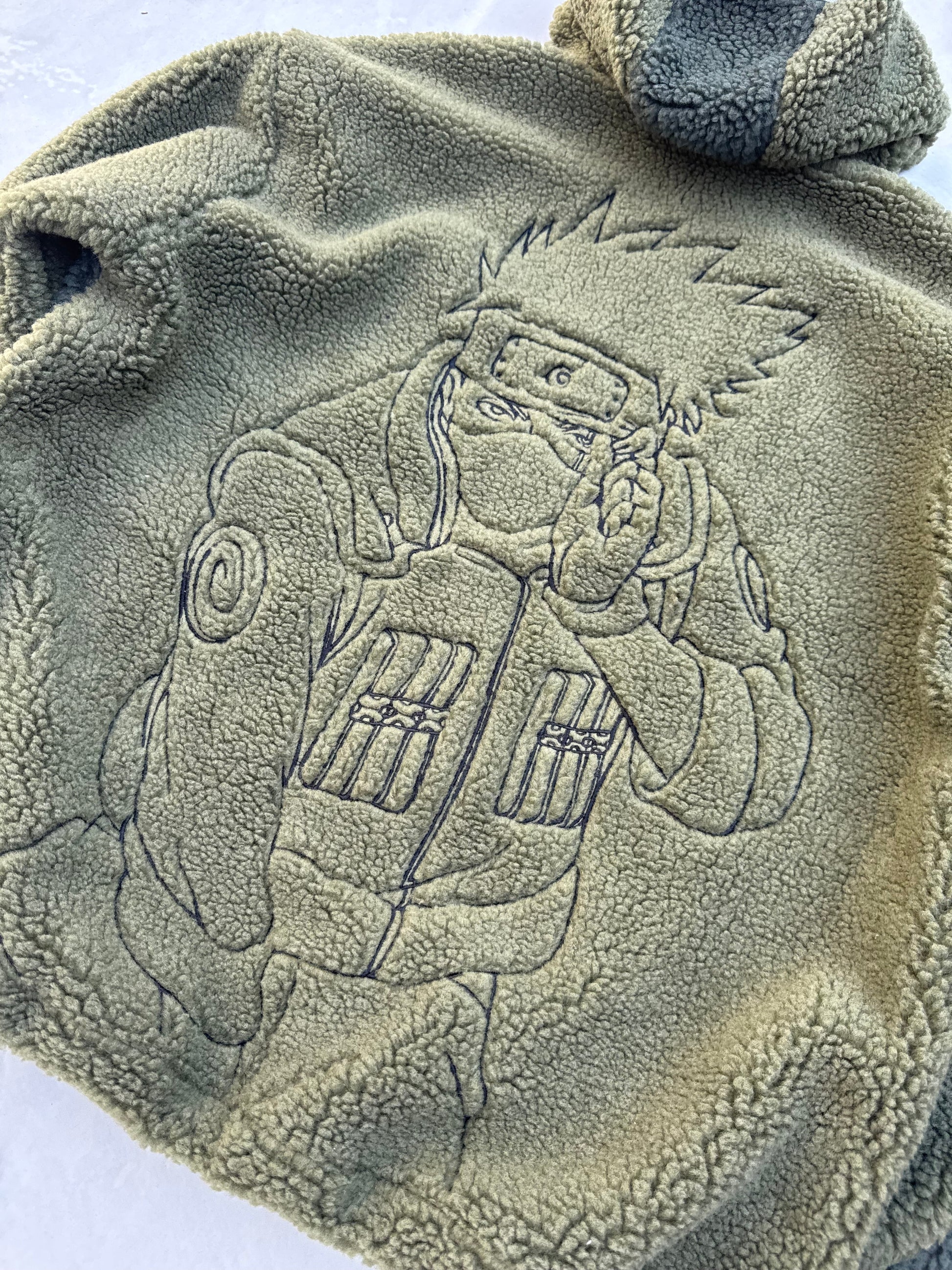 Premium Oversized Urban Fleece Jacket with Embroidered Streetwear Detail