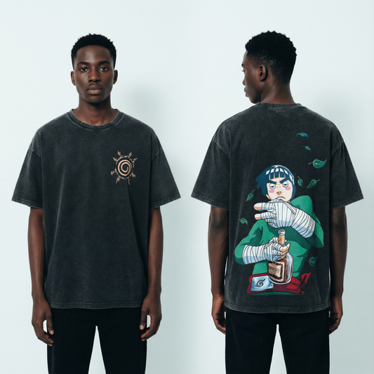 Drunk Lee Vintage Distressed Oversize Tee: Soft Cotton, Relaxed Streetwear