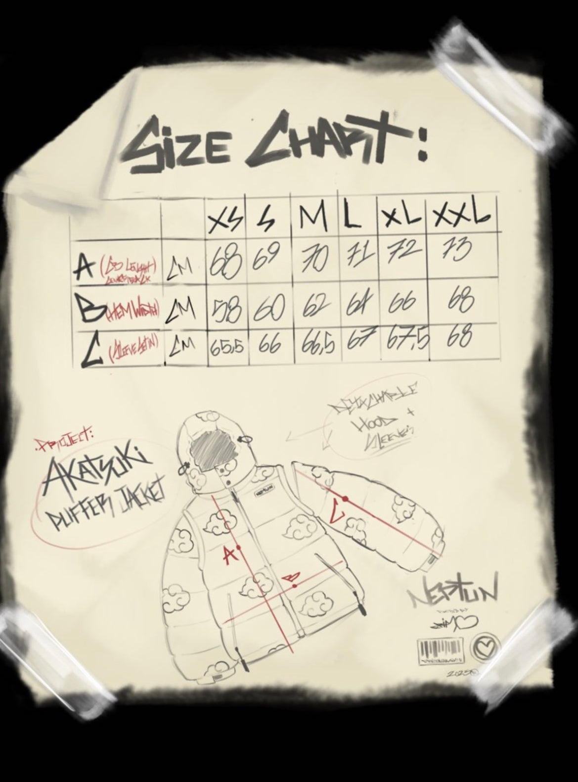 Akatsuki Red Puffer Jacket: Detachable Hooded Water-Repellent Anime Outerwear