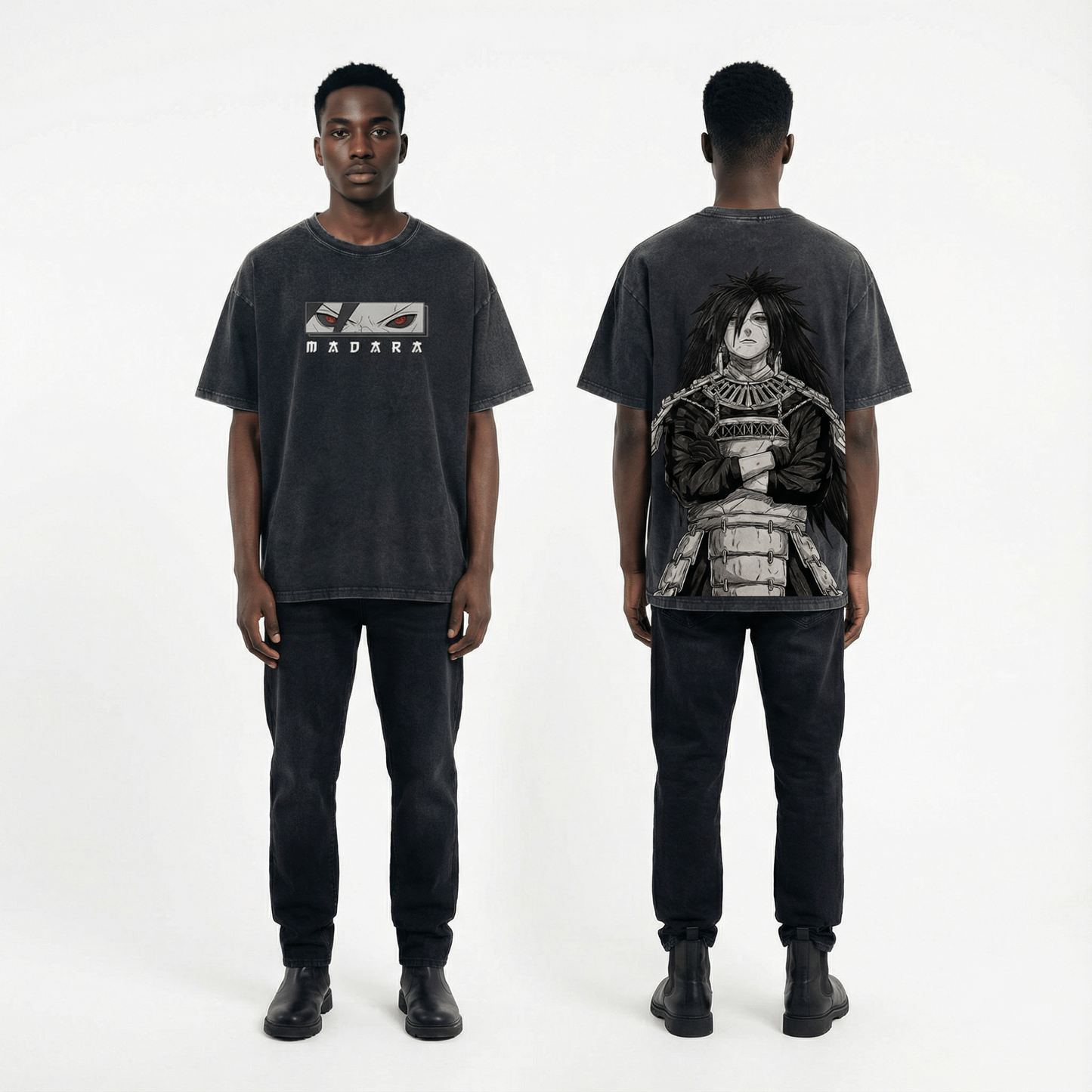 Madara Vintage Distressed Oversize Tee: Soft Cotton, Relaxed Streetwear