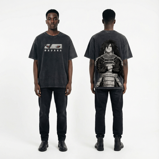 Madara Vintage Distressed Oversize Tee: Soft Cotton, Relaxed Streetwear