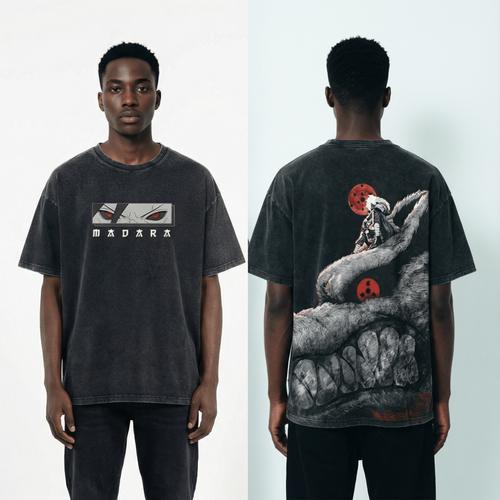 Madara Kuruma Vintage Distressed Oversize Tee: Soft Cotton, Relaxed Streetwear