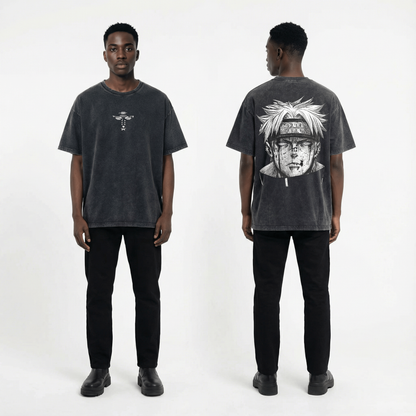 Pain Vintage Distressed Oversize Tee: Soft Cotton, Relaxed Streetwear