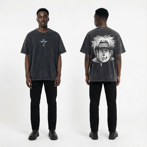 Pain Vintage Distressed Oversize Tee: Soft Cotton, Relaxed Streetwear