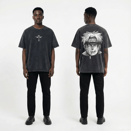 Pain Vintage Distressed Oversize Tee: Soft Cotton, Relaxed Streetwear