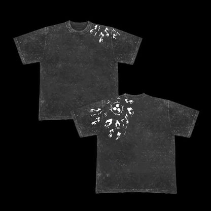 Retro Washed Oversized Streetwear Tee for Men - Premium Cotton Comfort