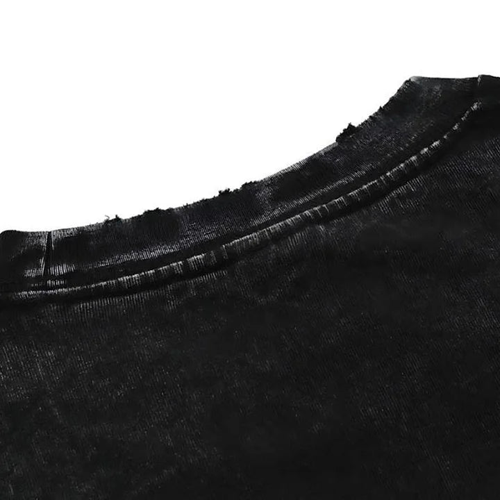 Bold Oversize Washed Drop Shoulder T-Shirt - Premium Cotton Streetwear Graphic Tee