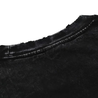 Bold Oversize Washed Drop Shoulder T-Shirt - Premium Cotton Streetwear Graphic Tee